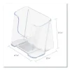 Docuholder For Countertop/wall-Mount, Leaflet Size, 4.37w X 3.25d X 3.87h, Clear - Image 3