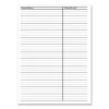 Recycled Weekly Appointment Book Ruled without Appointment Times, 8.75 x 6.88, Black Cover, 12-Month (Jan to Dec): 2024 - Image 3