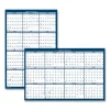 Recycled Yearly Reversible Wall Calendar Non-Laminated, 24 x 37, White/Blue Sheets, 12-Month (Jan to Dec): 2024