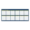 Recycled Reversible Yearly Wall Planner, 60 x 26, White/Blue/Yellow Sheets, 12-Month (Jan to Dec): 2024 - Image 2