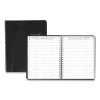 Four-Person Group Practice Daily Appointment Book, 11 x 8.5, Black Cover, 12-Month (Jan to Dec): 2024