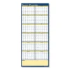 Recycled Reversible Yearly Wall Planner, 60 x 26, White/Blue/Yellow Sheets, 12-Month (Jan to Dec): 2024 - Image 3