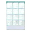 Express Track Recycled Reversible/Erasable Yearly Wall Calendar, 24 x 37, White/Teal Sheets, 12-Month (Jan to Dec): 2024 - Image 3