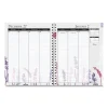 Recycled Wild Flower Weekly/Monthly Planner, Wild Flowers Artwork, 9 x 7, Gray/White/Purple Cover, 12-Month (Jan-Dec): 2024 - Image 2