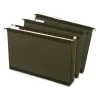 SureHook Hanging Pocket File, Legal Size, 1/5-Cut Tabs, Standard Green, 4/Pack - Image 2