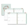 Laurel Weekly/Monthly Planner, Laurel Floral Artwork, 9 x 7, Green/Pink/Orange Cover, 12-Month (Jan to Dec): 2024
