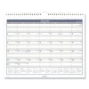 Multi Schedule Wall Calendar, 15 x 12, White/Gray Sheets, 12-Month (Jan to Dec): 2024