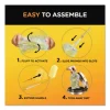 Heavy Duty Dusters With Extendable Handle, Plastic Handle Extends To 3 Ft, 1 Handle And 3 Dusters/kit, 6 Kits/carton - Image 3