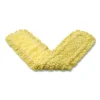 Trapper Commercial Dust Mop, Looped-End Launderable, 5" X 24", Yellow - Image 2