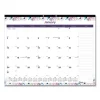 Passion Monthly Deskpad Calendar, Floral Artwork, 22 x 17, White/Multicolor Sheets, Black Binding, 12-Month (Jan-Dec): 2024