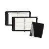 Black Leather Planner/organizer Starter Set, 11 X 8.5, Black Cover, 12-Month (jan To Dec): Undated