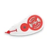 Correction Tape Dispenser, Non-Refillable, Transparent Red Applicator, 0.2″ x 315″, 10/Pack - Image 3