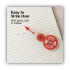 Correction Tape Dispenser, Non-Refillable, Transparent Red Applicator, 0.2″ x 315″, 10/Pack - Image 2