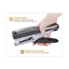 Standard Plier Stapler, 20-Sheet Capacity, 0.25″ Staples, 2.5″ Throat, Black/gray - Image 2