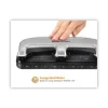 20-Sheet Ez Squeeze Three-Hole Punch, 9/32" Holes, Black/silver - Image 3