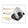 20-Sheet Ez Squeeze Two-Hole Punch, 9/32" Holes, Black/silver - Image 3