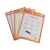 Reusable Dry Erase Pockets, 9 X 12, Assorted Primary Colors, 25/box
