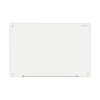 Frameless Glass Marker Board, 48 x 36, White Surface