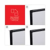 Design Series Deluxe Dry Erase Board, 48 x 36, White Surface, Black Anodized Aluminum Frame - Image 2