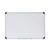 Deluxe Porcelain Magnetic Dry Erase Board, 72 x 48, White Surface, Silver/Black Aluminum Frame