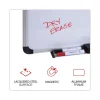 Deluxe Porcelain Magnetic Dry Erase Board, 72 x 48, White Surface, Silver/Black Aluminum Frame - Image 3