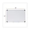 Deluxe Porcelain Magnetic Dry Erase Board, 72 x 48, White Surface, Silver/Black Aluminum Frame - Image 2