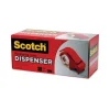 Compact And Quick Loading Dispenser For Box Sealing Tape, 3" Core, For Rolls Up To 2" X 60 Yds, Red - Image 3