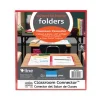 Classroom Connector Folders, 11 X 8.5, Clear/assorted, 6/pack - Image 2