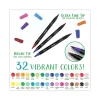 Brush And Detail Dual Ended Markers, Extra-Fine Brush/bullet Tips, Assorted Colors, 16/set - Image 3