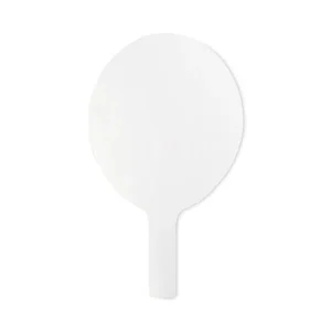 Dry Erase Paddle, 12 x 7, White Surface, 12/Pack