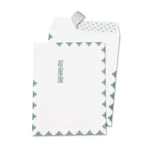 Ship-Lite Envelope, First Class, #10 1/2, Cheese Blade Flap, Redi-Strip Adhesive Closure, 9 x 12, White, 100/Box