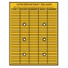 Brown Kraft String/Button Interoffice Envelope, #97, Two-Sided Five-Column Format, 52-Entries, 10 x 13, Brown Kraft, 100/CT - Image 2