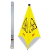 Multilingual Pop-Up Wet Floor Safety Cone, 21 X 21 X 30, Yellow