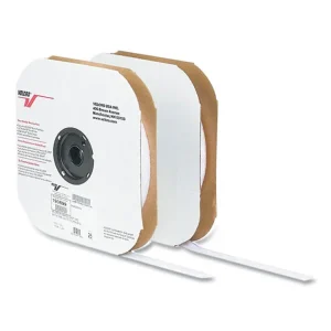 Sticky-Back Fasteners, Hook Side, 1″ X 75 Ft, White