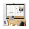 3N1 Magnetic Mod Dry Erase Board, Monthly Calendar, 20 x 16, White Surface, Gray/Black Plastic Frame - Image 2