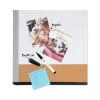 3N1 Magnetic Mod Dry Erase Board, Monthly Calendar, 20 x 16, White Surface, Gray/Black Plastic Frame - Image 3