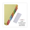 Deluxe Extended Insertable Tab Indexes, 8-Tab, 11 x 8.5, Buff, Assorted Tabs, 24 Sets - Image 2