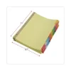 Deluxe Extended Insertable Tab Indexes, 8-Tab, 11 x 8.5, Buff, Assorted Tabs, 24 Sets - Image 3