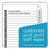 OneStep Printable Table of Contents and Dividers, 26-Tab, A to Z, 11 x 8.5, White, White Tabs, 1 Set - Image 3