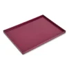 Slim Stackable Plastic Tray, 6.85 x 9.88 x 0.47, Purple - Image 2