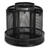 Wire Mesh Spinning Desk Sorter, 8 Compartments, Steel Mesh, 6.5" Diameter x 6.5"h, Black - Image 3