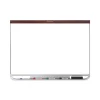 Prestige 2 DuraMax Magnetic Porcelain, 48 x 36, White Surface, Mahogany Fiberboard/Plastic Frame