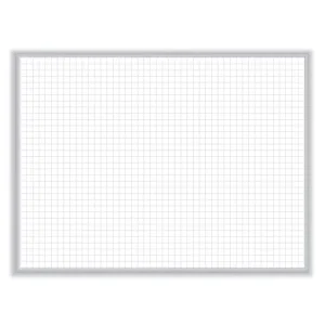 Non-Magnetic Whiteboard with Aluminum Frame, 48 x 35.81, White Surface, Satin Aluminum Frame, Ships in 7-10 Business Days
