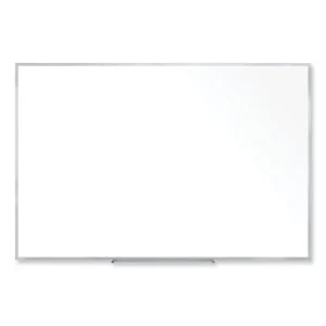 Non-Magnetic Whiteboard with Aluminum Frame, 60.63 x 48.47, White Surface, Satin Aluminum Frame, Ships in 7-10 Business Days