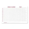 12 Month Whiteboard Calendar with Radius Corners, 36 x 24, White/Red/Black Surface, Ships in 7-10 Business Days