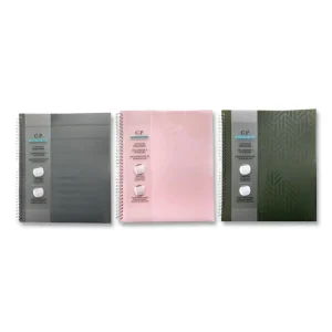 Noted Neutrals Glossy 10-Pocket Portfolio Folder, 11 x 8.5, Assorted
