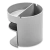 Standing Desk Small Desk Organizer, Two Sections, 3.85 x 3.85 x 3.54, Gray - Image 2