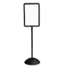 WriteWay Double-Sided Magnetic Dry Erase Standing Message Sign, Rectangle, 65″ Tall Black Stand, 14.25 x 22.25 White Face - Image 2