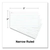 Ring Index Cards, Ruled, 3 X 5, White, 100/pack - Image 3