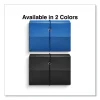 Poly Index Card Box, Holds 100 3 X 5 Cards, 3 X 1.33 X 5, Plastic, Black/blue, 2/pack - Image 3
